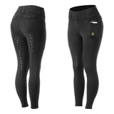 Equinavia Linnea Womens Compression Full Seat Breeches - Black