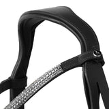 Horze Highbury Anatomical Crystal Dressage Bridle - Black