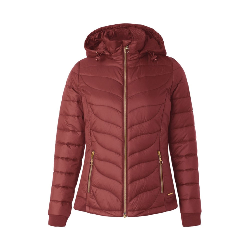 Horze Shannon Womens Light Padded Jacket Smoked Paprika Extreme Tack