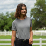 Equinavia Elin Womens Seamless Short Sleeve Top - Grey
