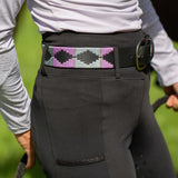 Equinavia Siri Polo Belt - Black/Orchid Mist