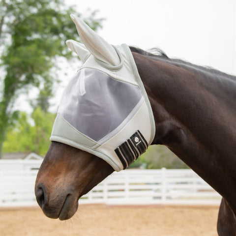 Equinavia Algard Soft Mesh Fly Mask - Silver