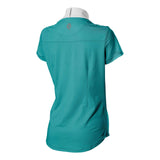 Equinavia Martha Womens Short Sleeved Show Shirt - Turquoise/White