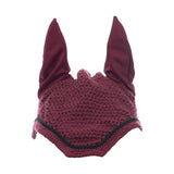 Equinavia Voss All Purpose Saddle Pad and Bonnet Set - Cranberry Red/Black