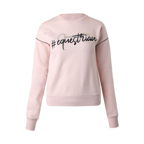 Horze Ashlyn Young Rider Crew Neck Sweater - Mauve Chalk (Pink)