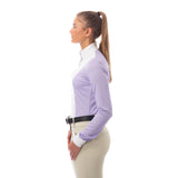 Equinavia Martha Womens Long Sleeved Show Shirt - Lavender/ White