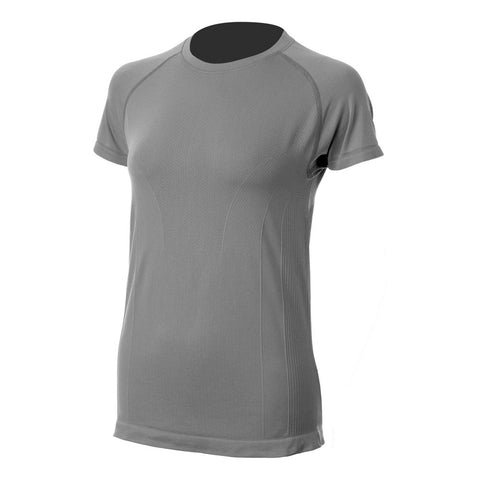 Equinavia Elin Womens Seamless Short Sleeve Top - Grey