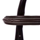 Equinavia Saga Fancy Stitched Figure 8 Bridle & Reins - Chocolate Brown