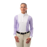 Equinavia Martha Womens Long Sleeved Show Shirt - Lavender/ White