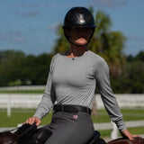 Equinavia Elin Womens Seamless Long Sleeve Top - Grey