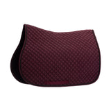 Equinavia Voss All Purpose Saddle Pad and Bonnet Set - Cranberry Red/Black