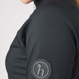 Horze Karla Womens Tech Training Half Zip Shirt - Caviar Black