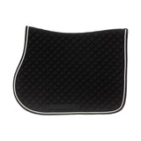 Equinavia Voss All Purpose Saddle Pad and Bonnet Set - Black/White