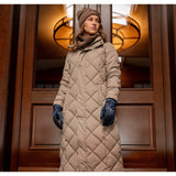 B Vertigo Gem Insulated Long Riding Jacket - Mud Brown