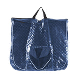 Equinavia Voss All Purpose Saddle Pad and Bonnet Set -  Bluestone Blue/White