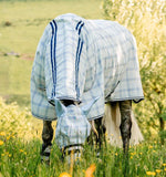 Horseware® Newmarket Plus Fly Sheet - Navy Plaid (includes neck cover)