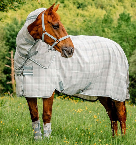 Horseware® Newmarket Plus Fly Sheet - Grey Plaid