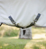 Amigo Summer Sheet Plus (Aussie Allrounder)-Disc Front- Navy Check/ Titanium Grey/ Silver