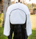Amigo Summer Sheet Plus (Aussie Allrounder)-Disc Front- Navy Check/ Titanium Grey/ Silver