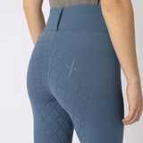 Horze Sophie Womens High Waist Full Grip Breeches - Blue Fusion