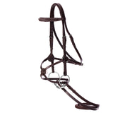 Equinavia Saga Fancy Stitched Figure 8 Bridle & Reins - Chocolate Brown