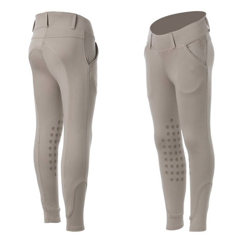 Equinavia Lena Kids Knee Patch Pull On Breeches - Tan