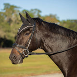 Equinavia Valkyrie Anatomic Dressage Bridle with Rubber Reins - Black