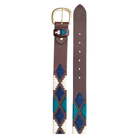Equinavia Siri Polo Belt - Chestnut Brown/Green
