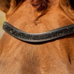 Equinavia Valkyrie Anatomic Dressage Bridle with Rubber Reins - Black