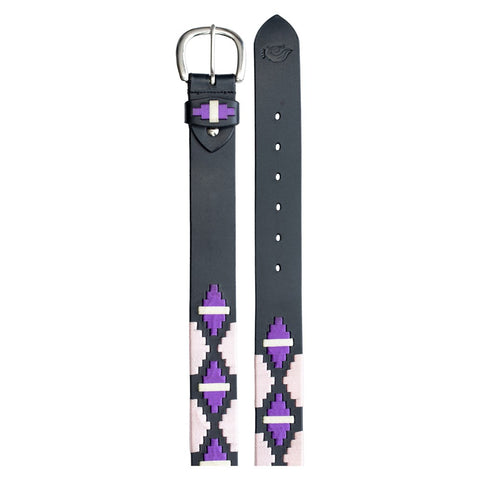 Equinavia Siri Polo Belt - Black/Pink/Purple