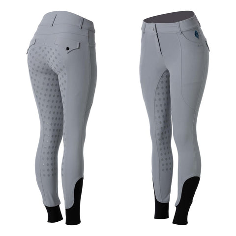 Equinavia Annika Womens Silicone Full Seat Breeches - Ultimate Grey