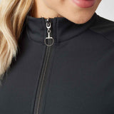 Horze Karla Womens Tech Training Half Zip Shirt - Caviar Black