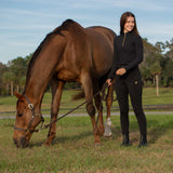 Equinavia Linnea Womens Compression Full Seat Breeches - Black
