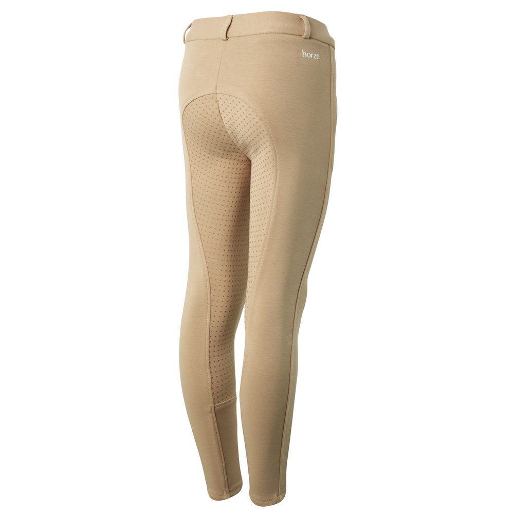 Horze Active Kids Silicone Full Seat Breeches - Tan – Extreme Tack