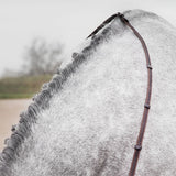 Horze Slender Intertwined Reins Black and Brown