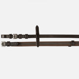 Horze Slender Intertwined Reins Black and Brown