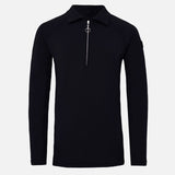 Horze Tiana Womens Long Sleeved Polo Shirt- Dark Navy
