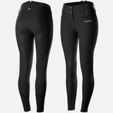 B Vertigo Womens Tiffany Silicone Full Seat Breeches - Black
