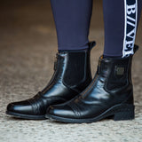 B Vertigo Women's Saturn Front-Zip Leather Paddock Boots