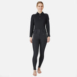 Horze Tiana Womens Long Sleeved Polo Shirt- Dark Navy