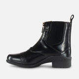 B Vertigo Women's Saturn Front-Zip Leather Paddock Boots