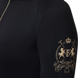 B Vertigo Sidney Womens Long Sleeved Ventilated Half Zip Shirt - Anthracite Grey