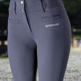 B Vertigo Womens Tiffany Silicone Full Seat Breeches - Dark Navy