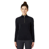 B Vertigo Sidney Womens Long Sleeved Ventilated Half Zip Shirt - Anthracite Grey