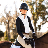 Equinavia Martha Womens Long Sleeved Show Shirt - Navy/White