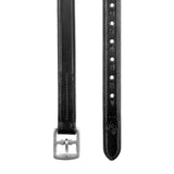 Equinavia Saga Non Stretch Stirrup Leathers - Chocolate Brown & Black