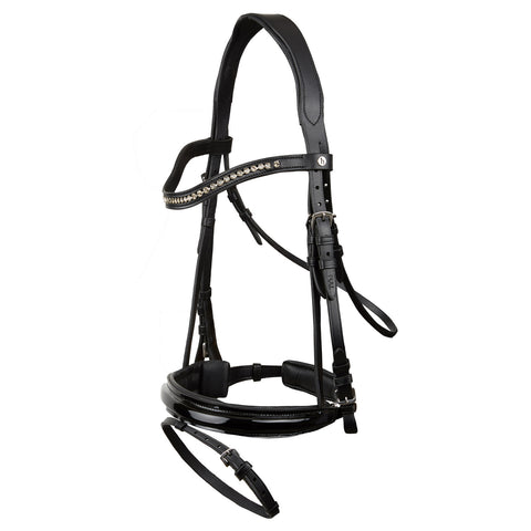 Horze Classic Dressage Ergonomic Bridle with Curved Browband