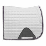 Equinavia Copenhagen Stay Put Dressage Saddle Pad - White/Orchid Mist