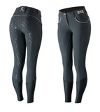 Horze Nordic Womens Performance Silicone Full Seat Breeches - Navy