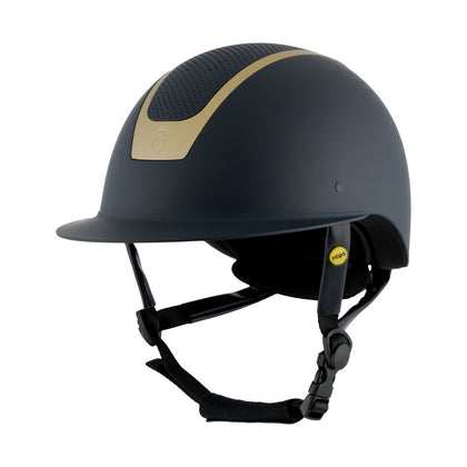 Equinavia Crown MIPS® Riding Helmet - Navy/ Gold